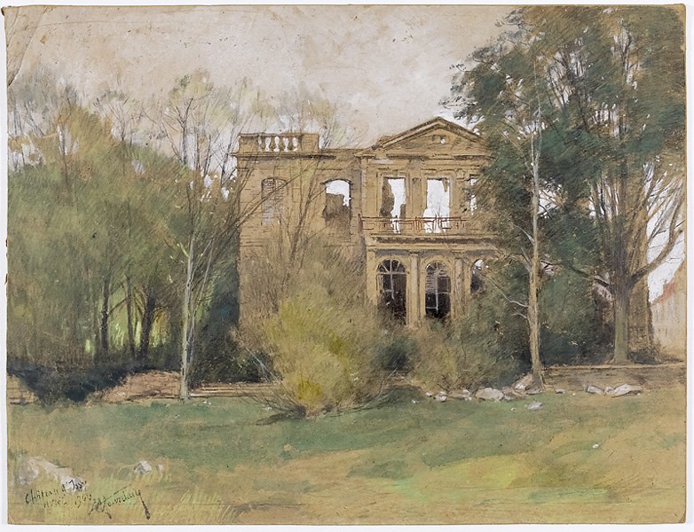 Château d'Issy. Façade (Titre forgé)