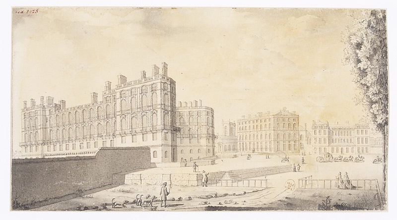 Vue générale du château de Saint-Germain-en-Laye au XVIIIe siècle