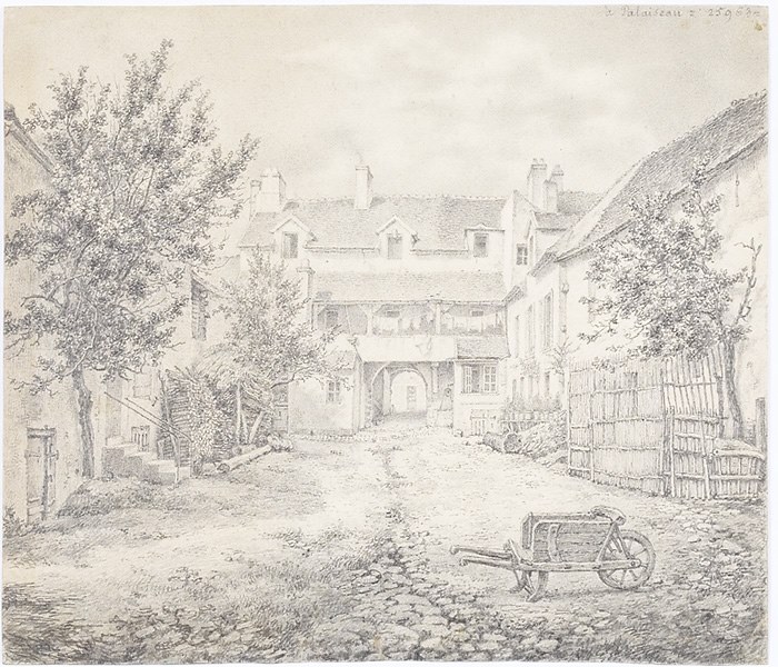 A Palaiseau (Titre forgé) ; Palaiseau - cour du village (Inventaire)