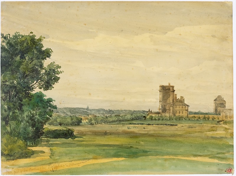 Vue de Vincennes prise du polygone