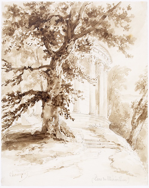Le Temple de la Piété filiale dans le parc de Méréville