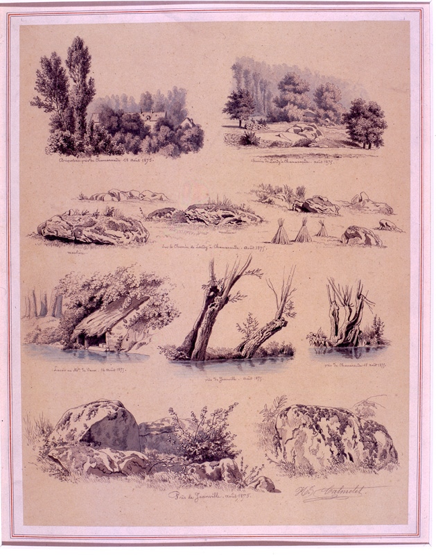 Briqueterie près de Chamarande (Inventaire) ; Chemin de Lardy à Chamarande (Inventaire) ; Sur le chemin de Lardy à Chamarande (Inventaire) ; Lavoir au moulin de Vaux (Inventaire) ; Près de Jeanville (Inventaire) ; Près de Chamarande (Inventaire) ; Près de Jeanville (Inventaire)