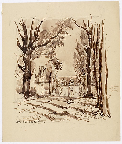 Le château d'Ecouen vu du parc