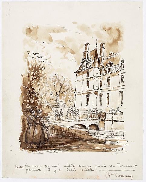 1808, on aime les voir défiler sur ces ponts où François 1er passait, il y a 3 siècles (Mme Campan)