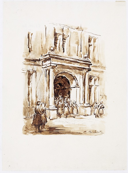Ecouen - la porte d'entrée du château
