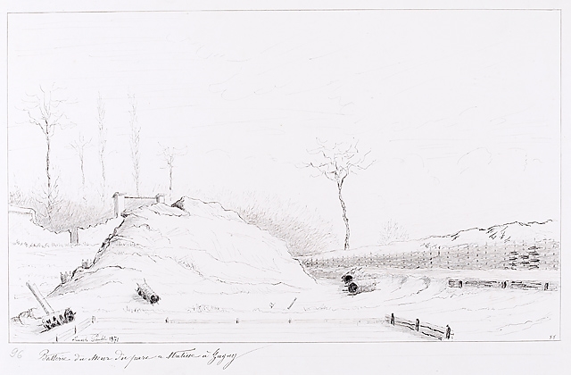 Batterie du mur du parc à Matisse à Gagny