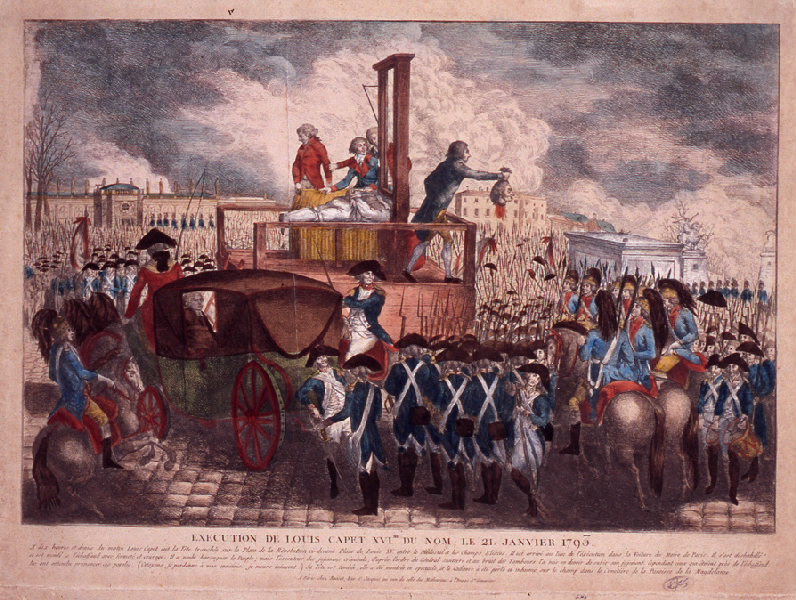 EXECUTION DE LOUIS CAPET 16EME DU NOM LE 21 JANVIER 1793