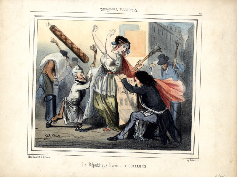 La République livrée aux colleurs (Planche n°20 de la série Les croquades politiques)