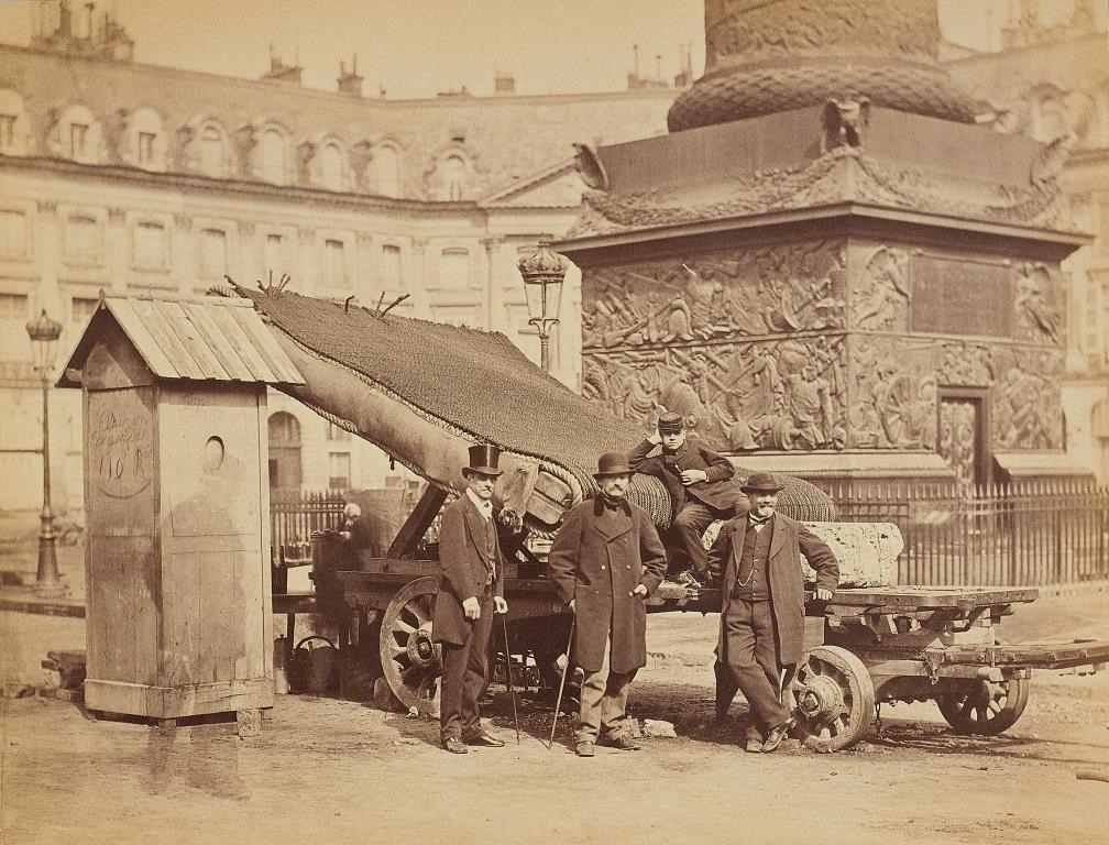 Barricade mobile à la place Vendôme