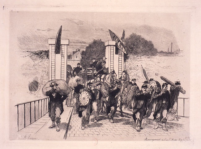 Aménagement du Ban St Martin, Metz, fin juillet 1870