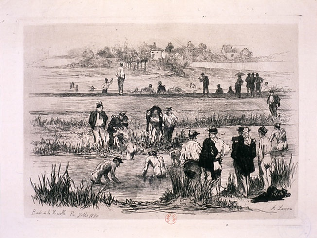 Bords de la Moselle, fin juillet 1870