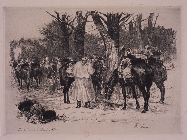 Bois de Vincennes, 1er décembre 1870