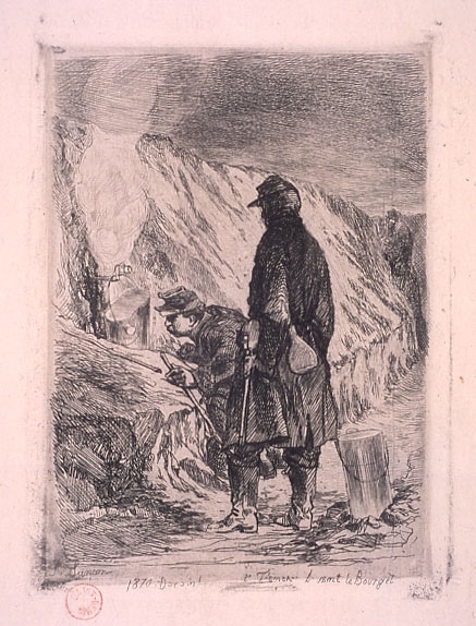 2e Régiment devant le Bourget, décembre 1870