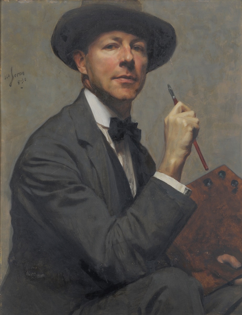 Autoportrait avec sa palette