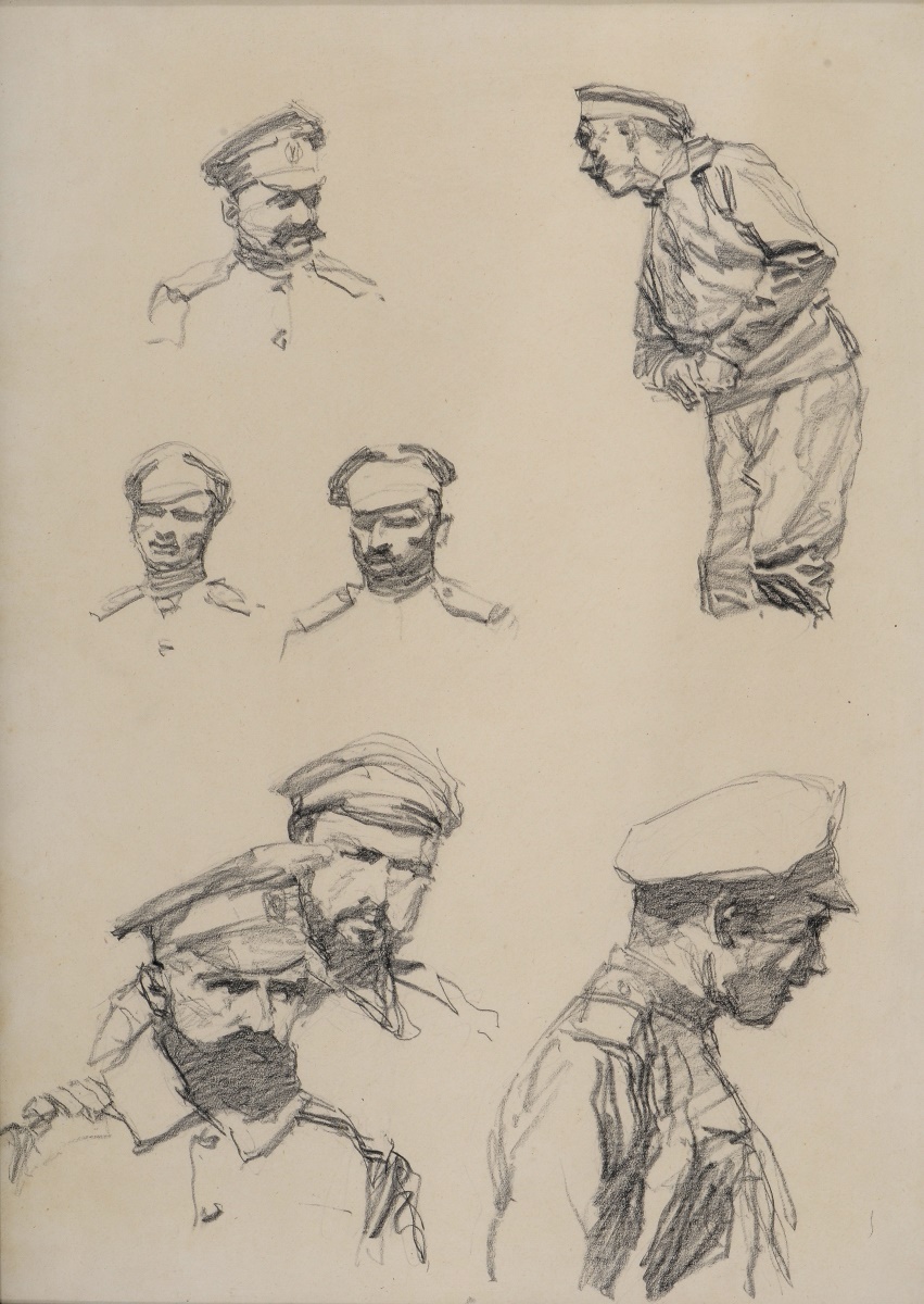 Soldats russes au camp de Mailly