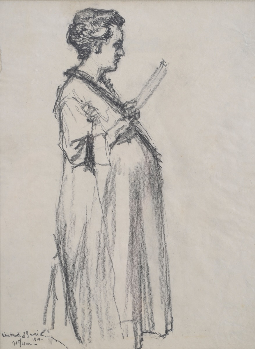 Madame Renée Joron enceinte