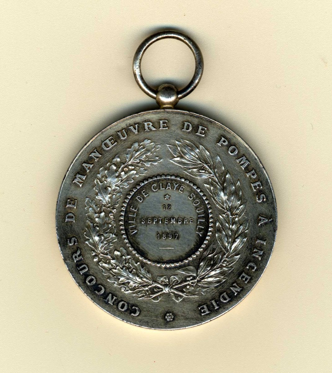 médaille de concours de manoeuvre de pompes à incendie