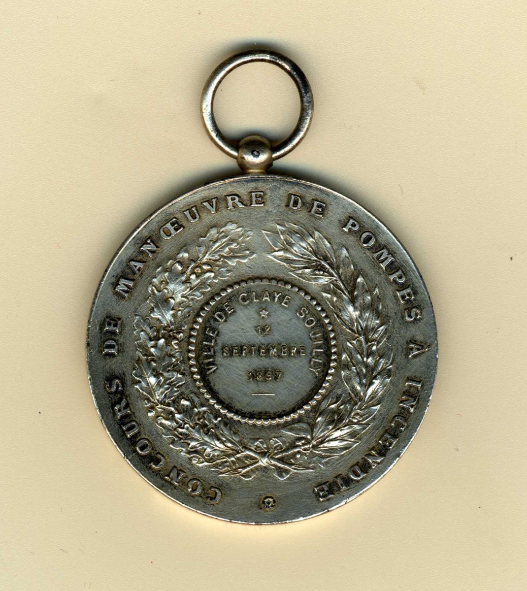 médaille de concours de manoeuvre de pompes à incendie