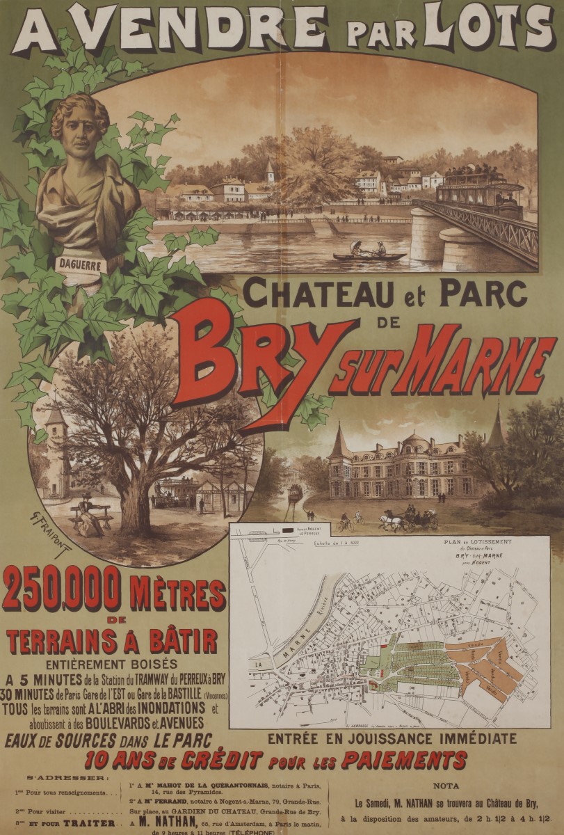 A vendre par lots. Château et parc de Bry-sur-Marne
