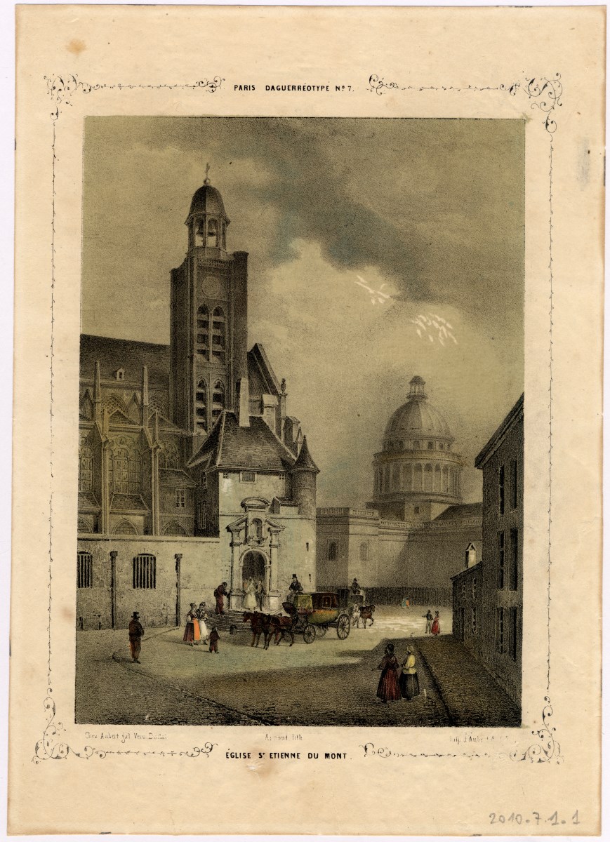 Eglise St Etienne du Mont ; Paris et ses environs reproduits par le daguerréotype