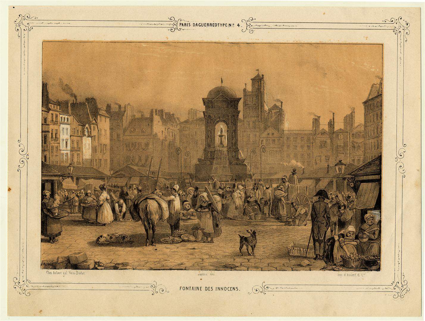 Fontaine des Innocents ; Paris et ses environs reproduits par le daguerréotype