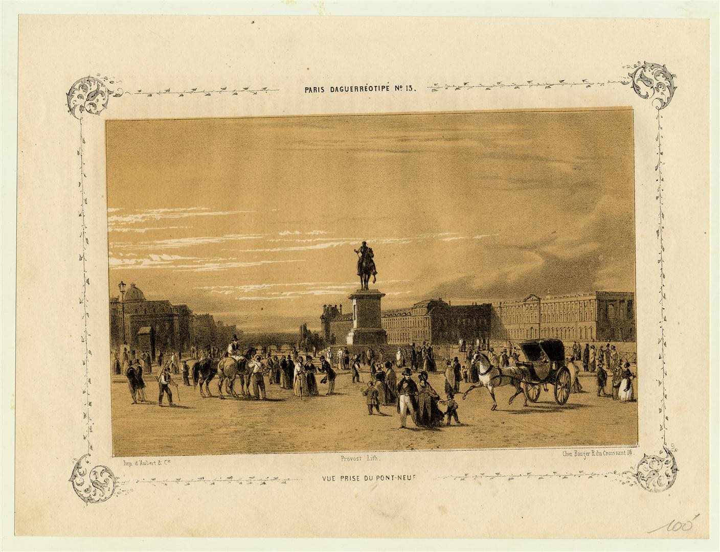 Vue prise du Pont-Neuf ; Paris et ses environs reproduits par le daguerréotype