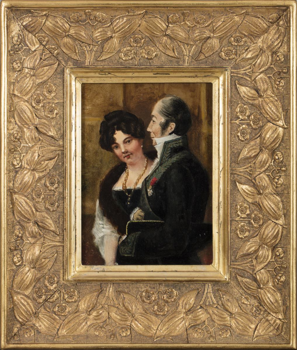 Portraits de Madame de Mirbel et du baron Bosio