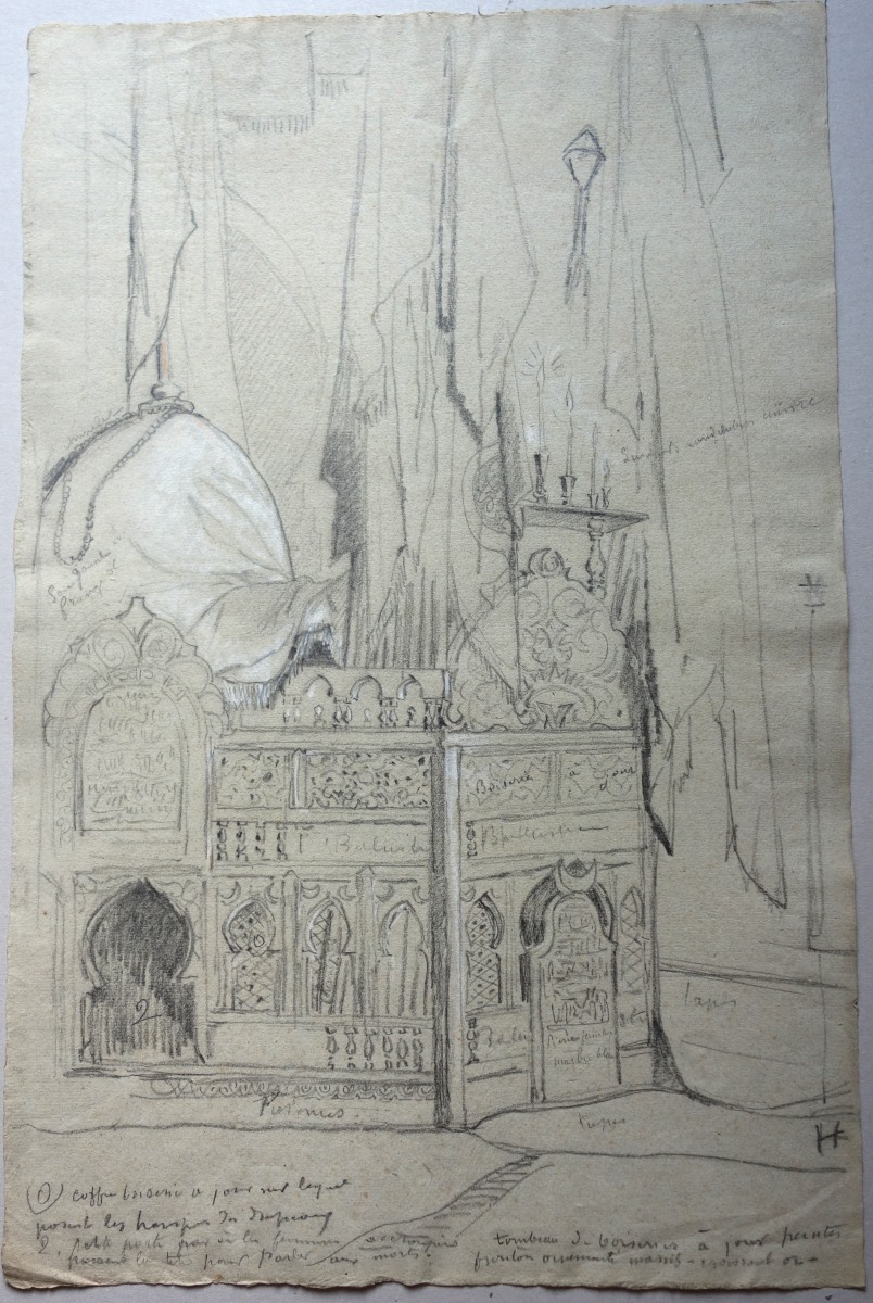 Intérieur du tombeau de Sidi Abderrahmane à Alger