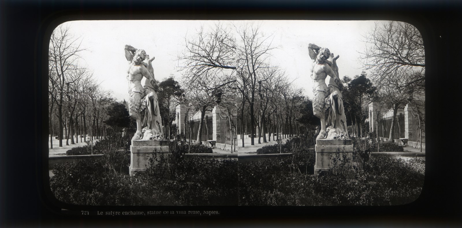 Le satyre enchaîné, statue de la Villa Reale, Naples