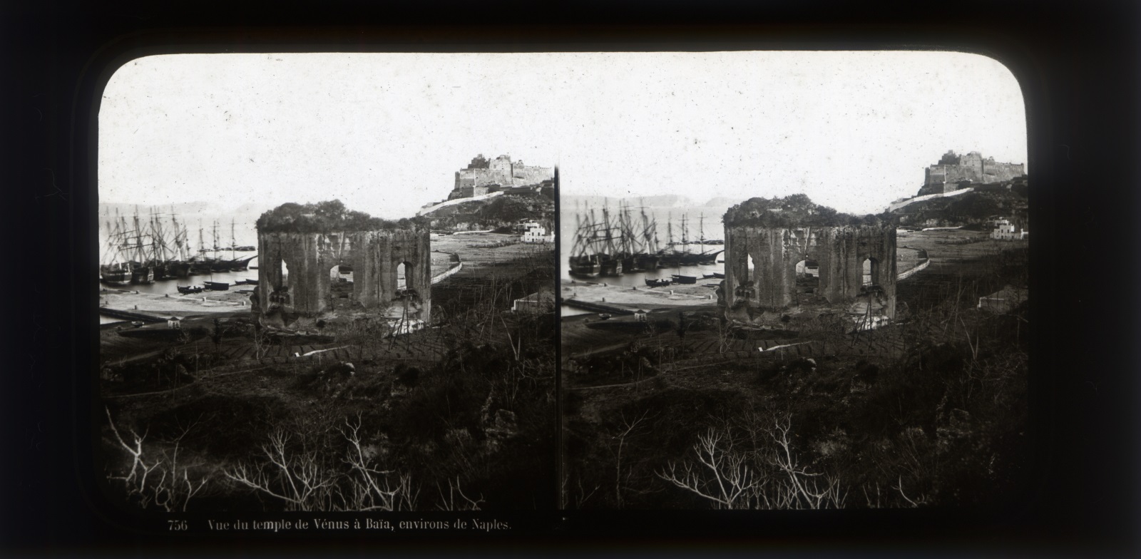 Vue du temple de Vénus à Baïa, environ de Naples