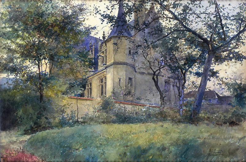 Vue du musée de Pontoise prise du jardin de Monsieur Katz