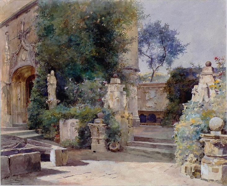 Cour intérieure du musée Tavet