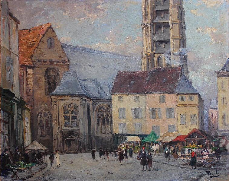 La Place du Grand Martroy, jour de petit marché