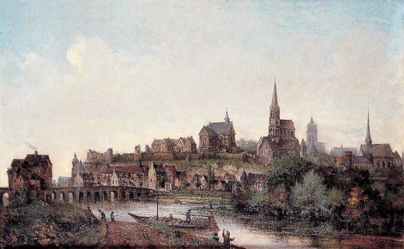 Vue de Pontoise au XVIIIe