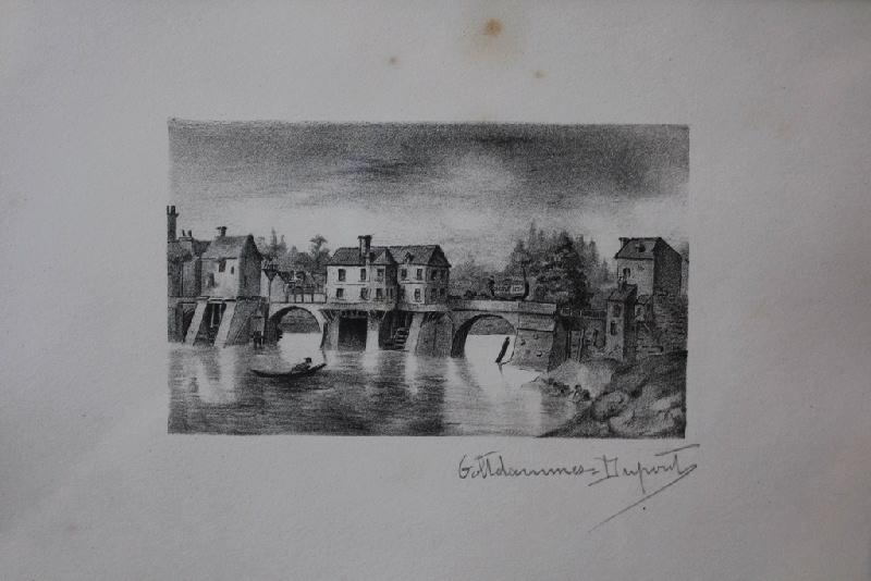 Le Pont de Pontoise en 1837