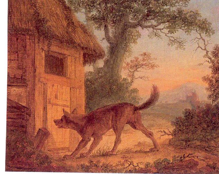 Le loup, la chèvre et les chevreaux (Illustration d'une fable de La Fontaine)