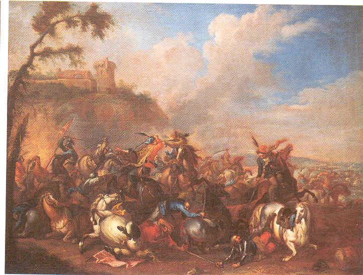 Combat de Chrétiens et de Turcs