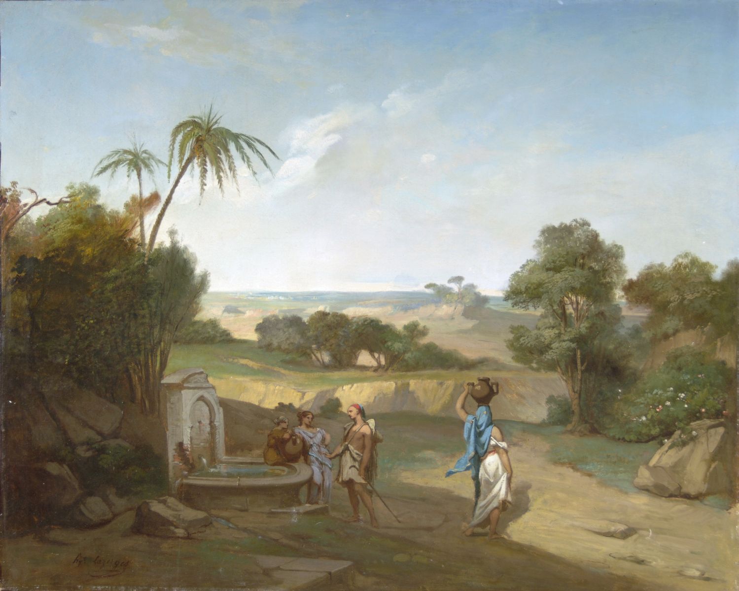 Autour de la fontaine en Afrique du Nord