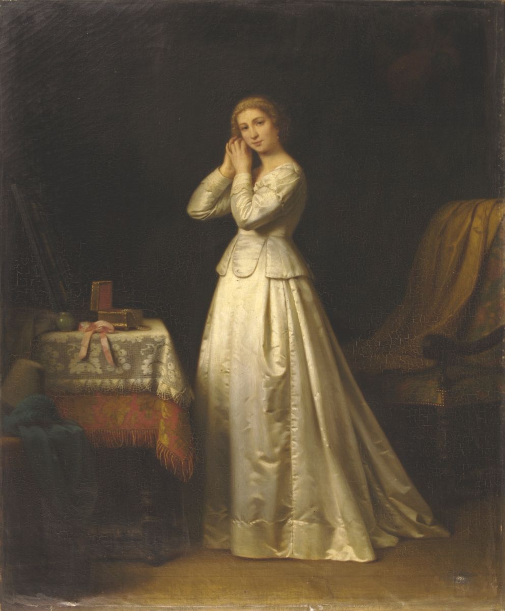 Jeune femme à sa toilette