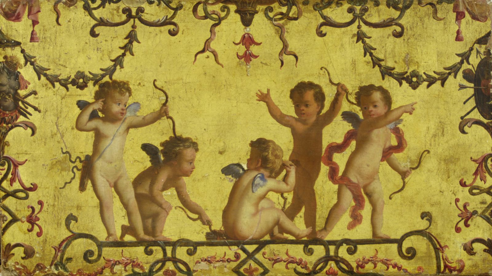 Amours s'exerçant au tir à l'arc