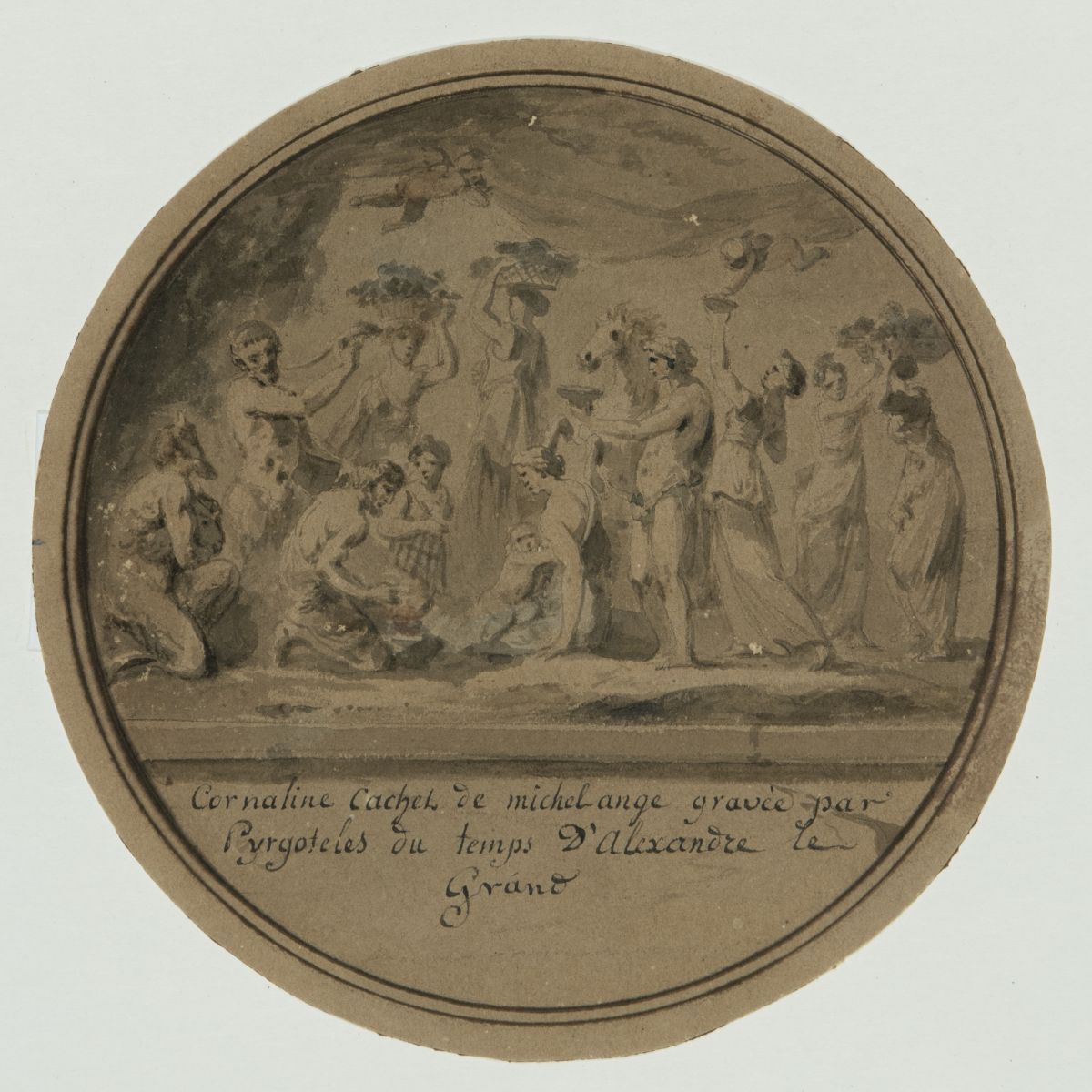 Copie d'une intaille dite cachet de Michel-Ange