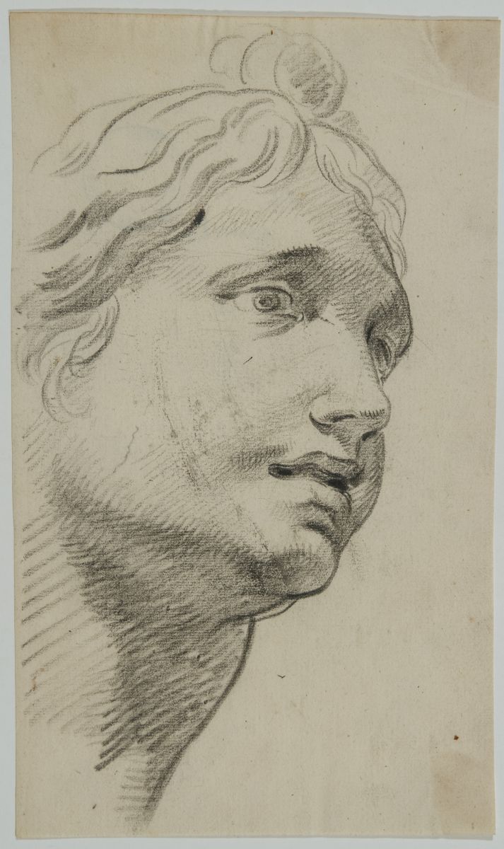 Etude de tête de Diane de trois-quart