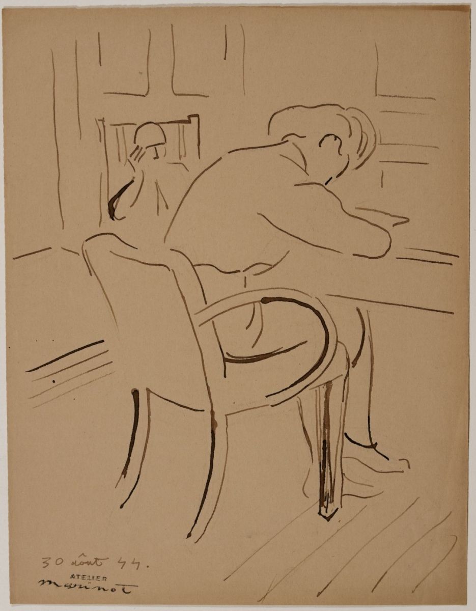 Florence et Marcelle à la pension Garouste (libération) (titre inscrit)