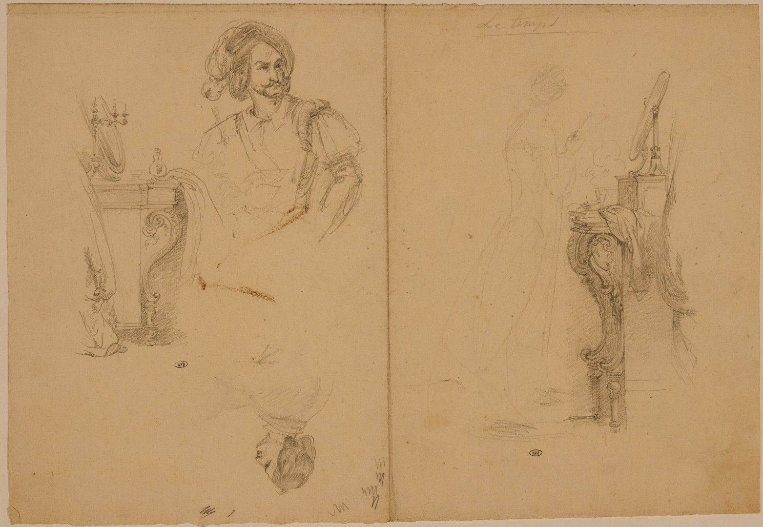 Coiffeuse et portrait d'homme - Femme à la coiffure