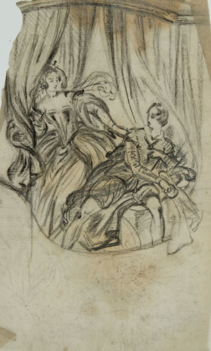 Couple dans une barque