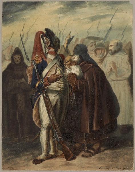 La révolte à Pavie d'après Raffet