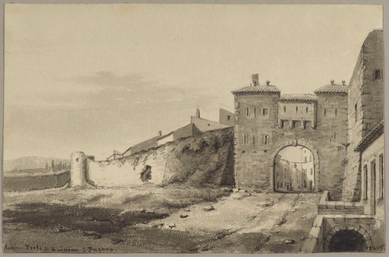 Ancienne porte du ruisseau à Bagnols