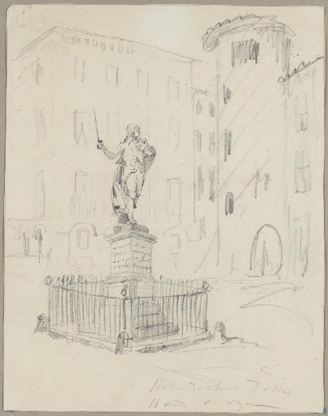 Statue du chevalier d'Assas au Vigan