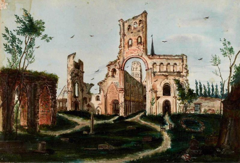 L'abbaye de Jumiège (Seine-Inférieure)