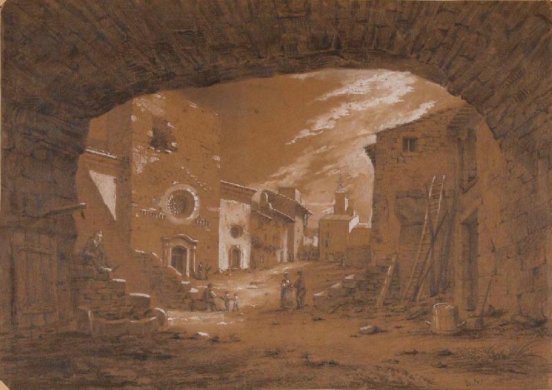 A Connaux - place de l'église